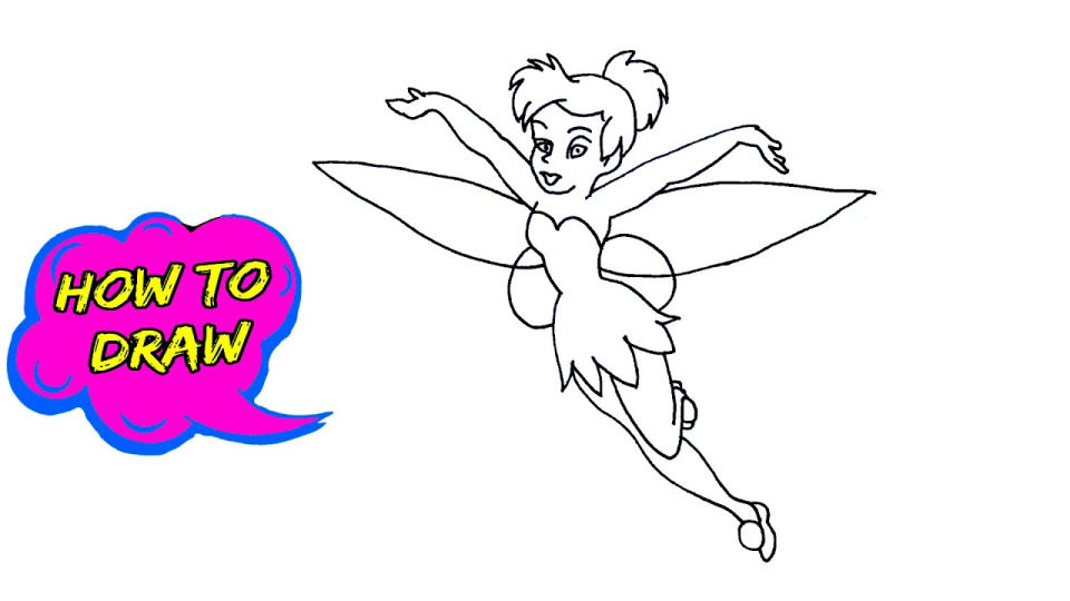 25 Easy Tinkerbell Drawing Ideas - How to Draw Tinkerbell