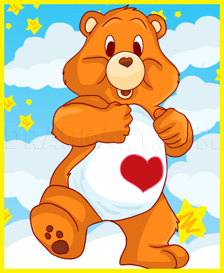 20 Easy Care Bear Drawing Ideas Step By Step Blitsy
