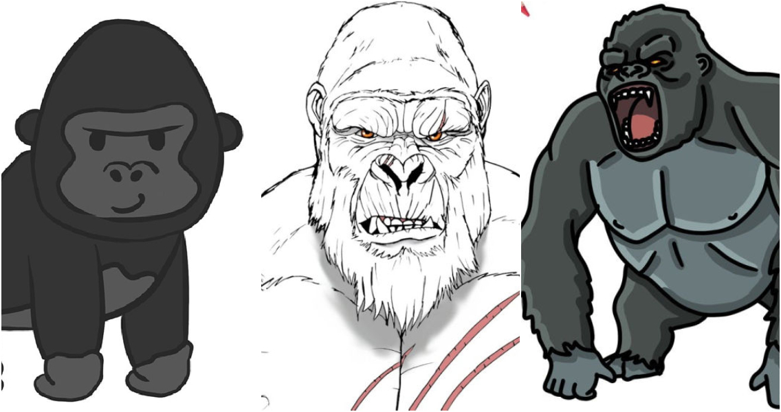 25 Easy King Kong Drawing Ideas - How to Draw