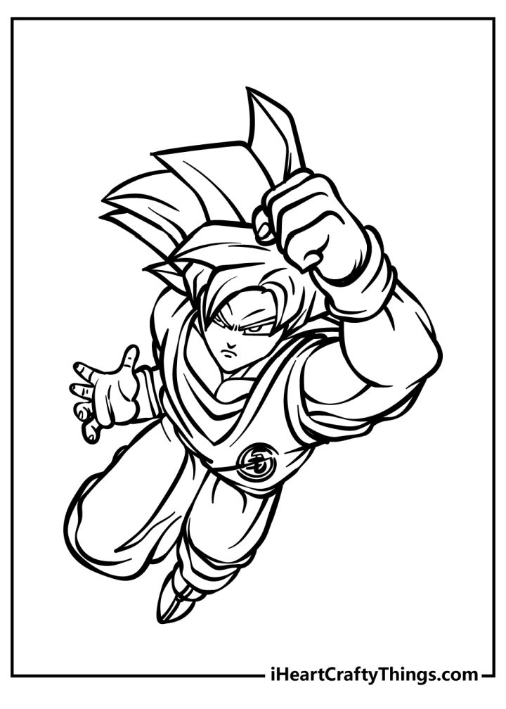 25 Free Goku Coloring Pages for Kids and Adults