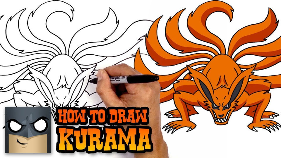 25 Easy Kurama Drawing Ideas - How to Draw Kurama