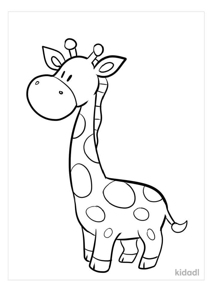 25 Free Giraffe Coloring Pages for Kids and Adults