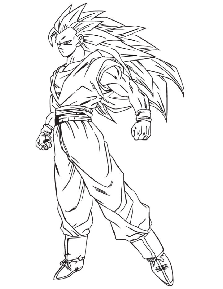 25 Free Goku Coloring Pages for Kids and Adults