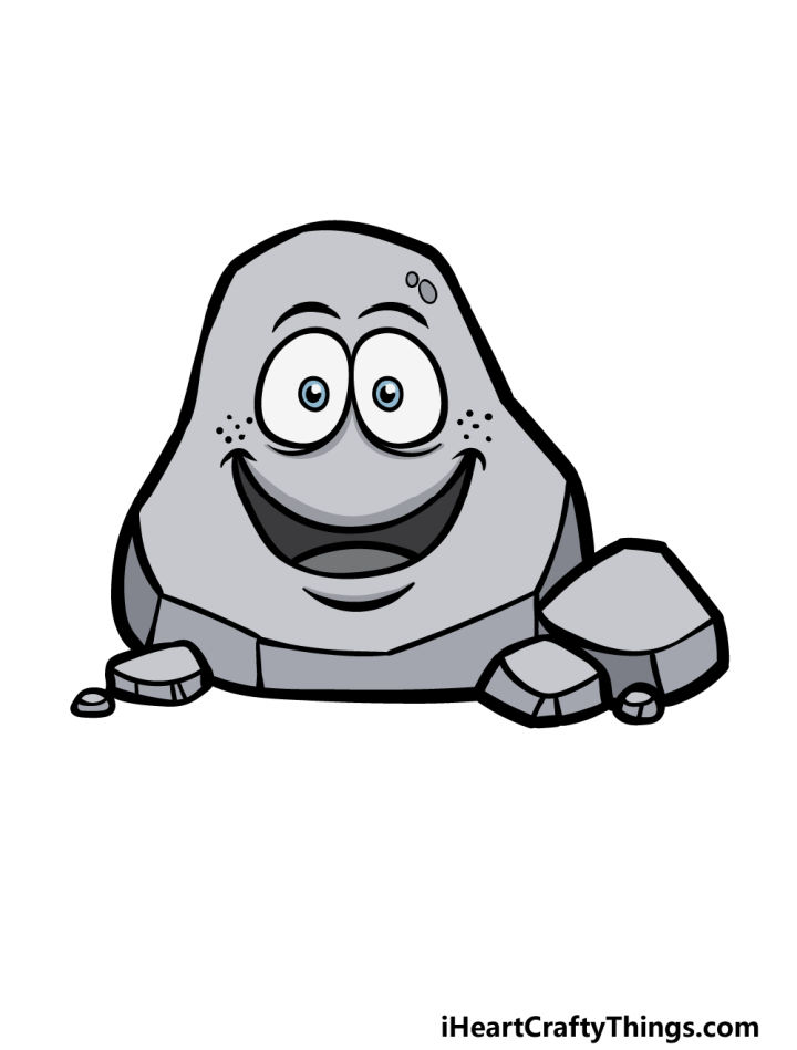 25 Easy Rocks Drawing Ideas How to Draw Rocks