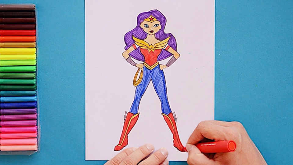 25 Easy Wonder Woman Drawing Ideas How to Draw
