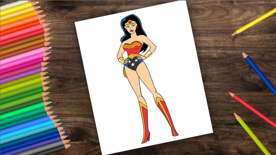 25 Easy Wonder Woman Drawing Ideas - How to Draw
