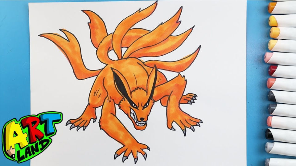 25 Easy Kurama Drawing Ideas - How to Draw Kurama