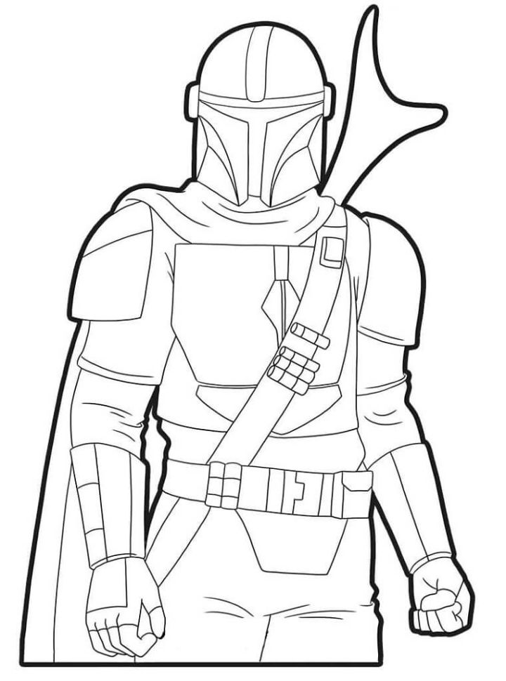 15 Free Mandalorian Coloring Pages for Kids and Adults