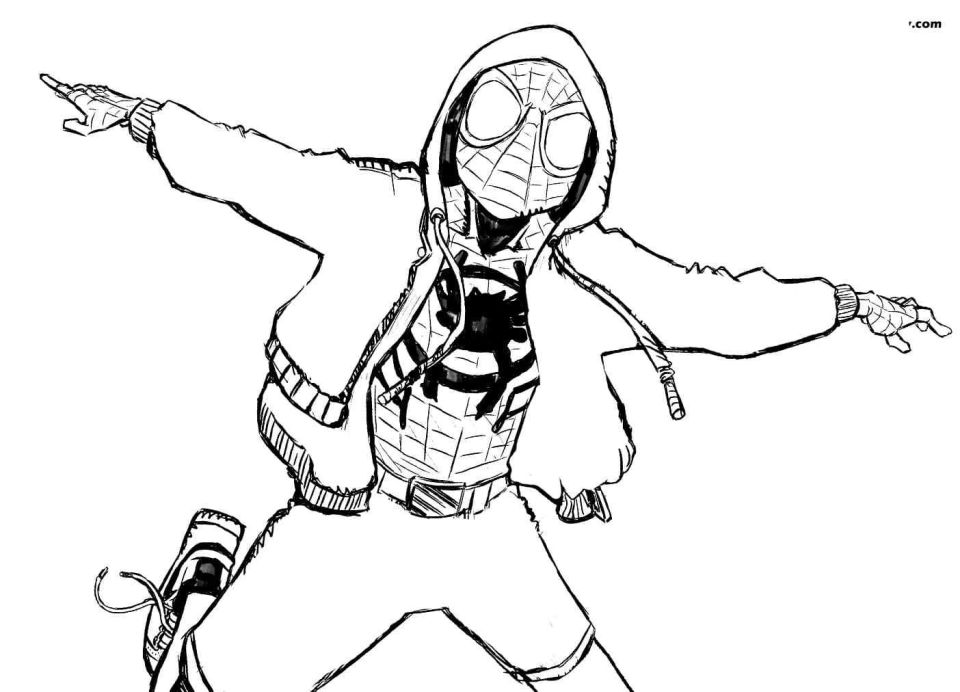 20 Free Miles Morales Coloring Pages for Kids and Adults