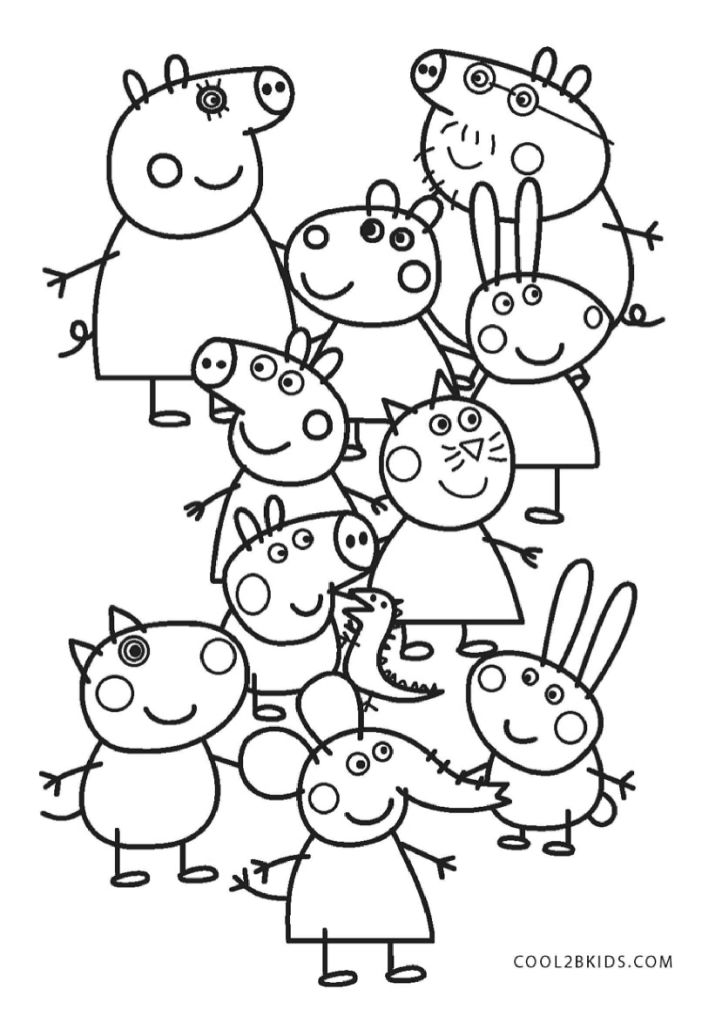 20 Free Pig Coloring Pages for Kids and Adults