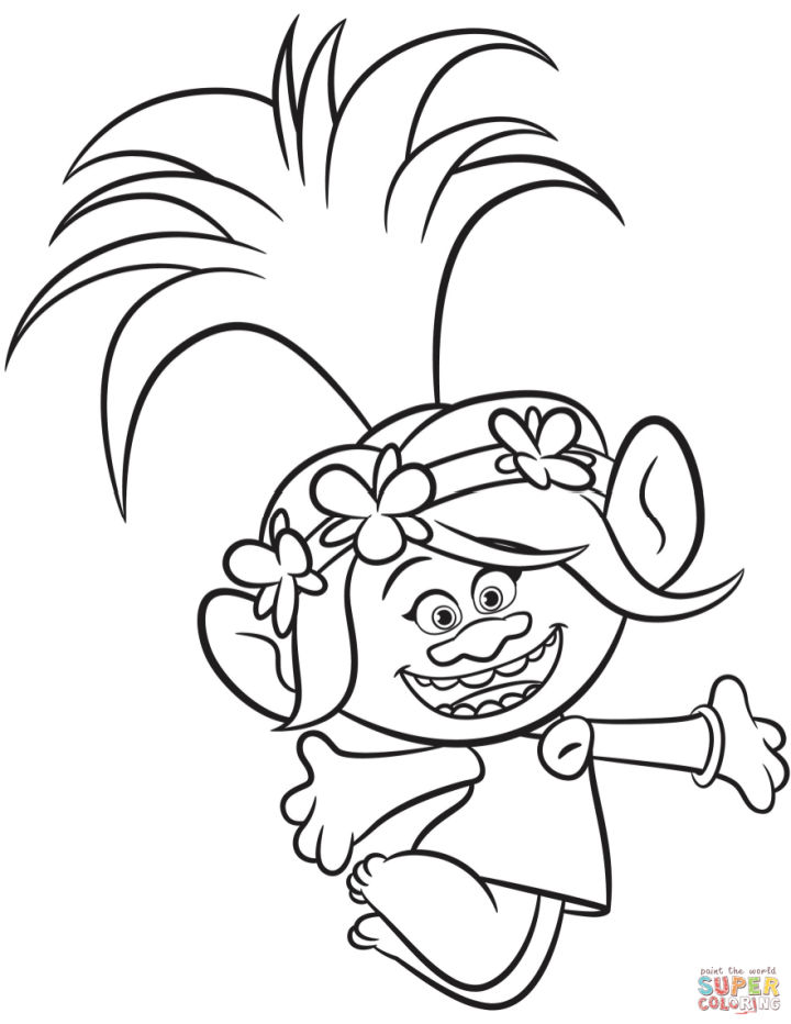 25 Free Trolls Coloring Pages for Kids and Adults