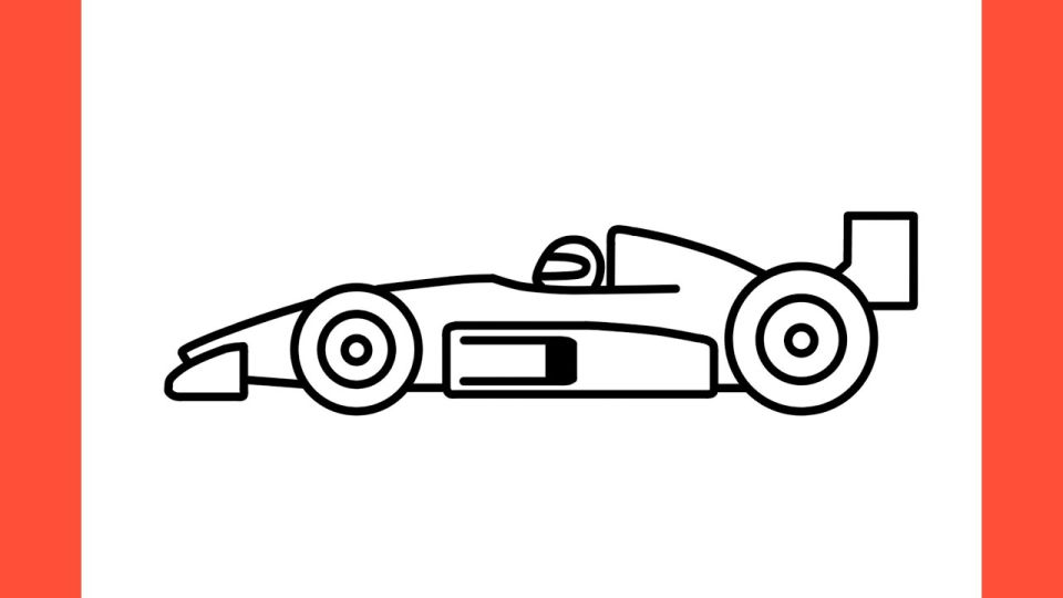 25 Easy Race Car Drawing Ideas - Draw a Race Car
