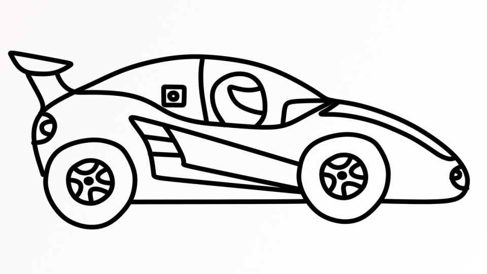 25 Easy Race Car Drawing Ideas - Draw a Race Car