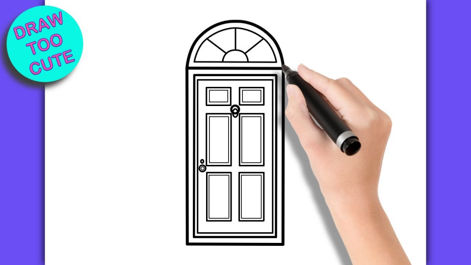 25 Easy Door Drawing Ideas - How to Draw a Door