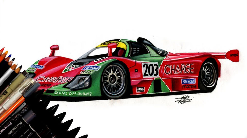 25 Easy Race Car Drawing Ideas - Draw a Race Car