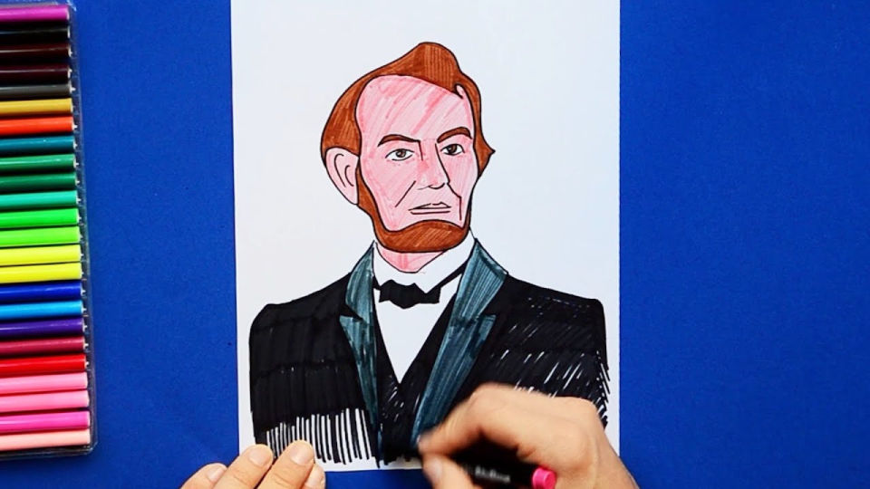 25 Easy Abraham Lincoln Drawing Ideas - How to Draw