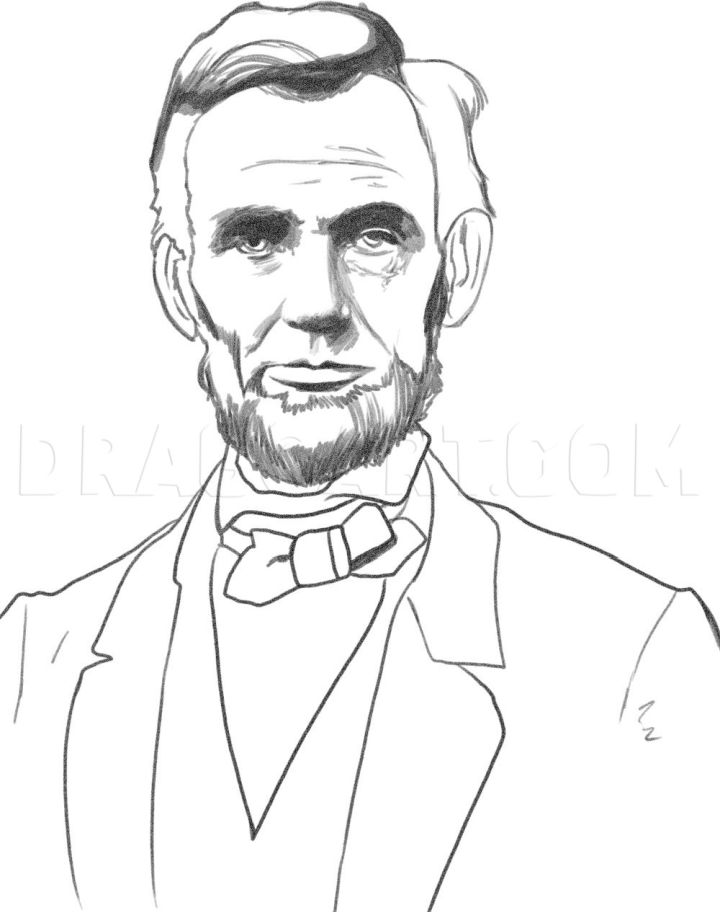 25 Easy Abraham Lincoln Drawing Ideas How to Draw