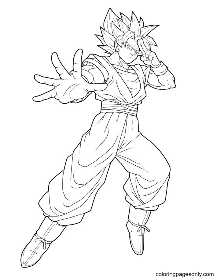 25 Free Goku Coloring Pages for Kids and Adults