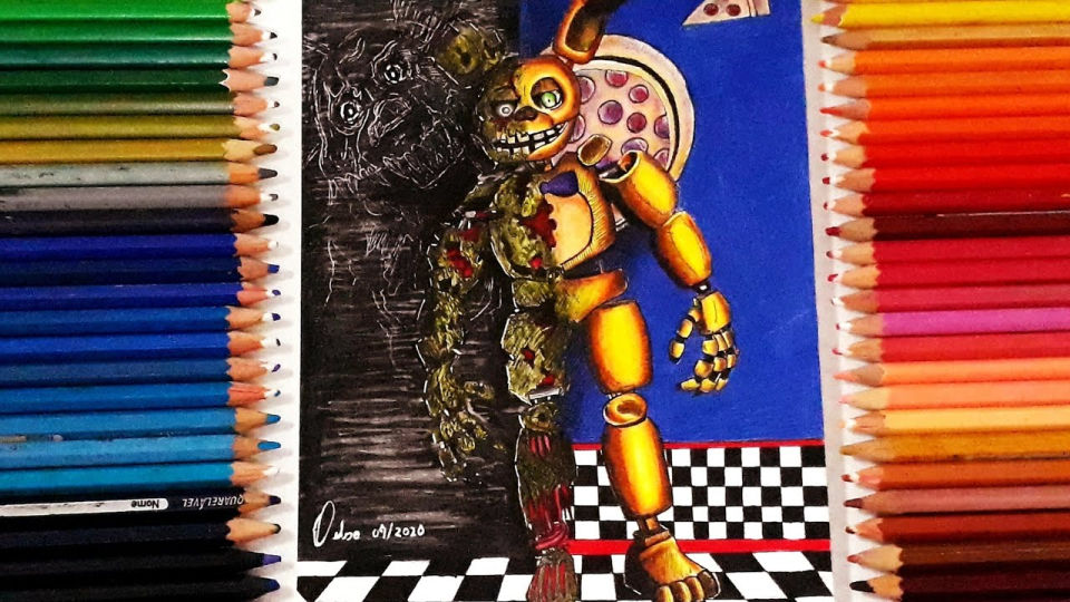 20 Easy Springtrap Drawing Ideas - How to Draw Springtrap