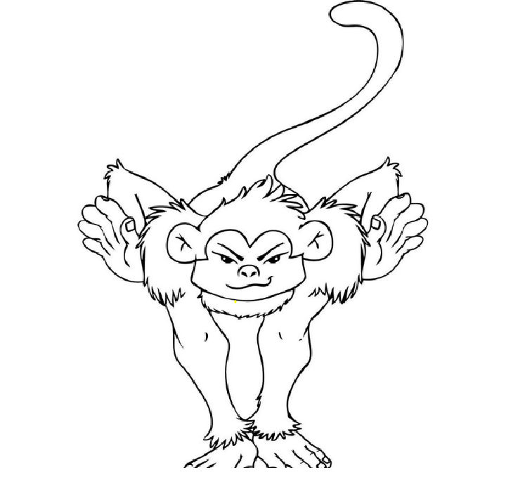 25 Free Monkey Coloring Pages for Kids and Adults