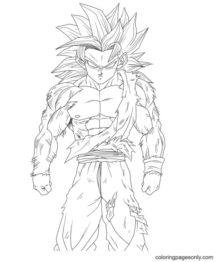 25 Free Goku Coloring Pages for Kids and Adults