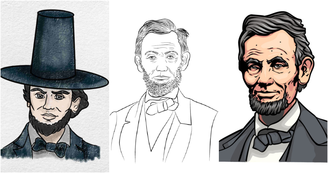 25 Easy Abraham Lincoln Drawing Ideas - How to Draw