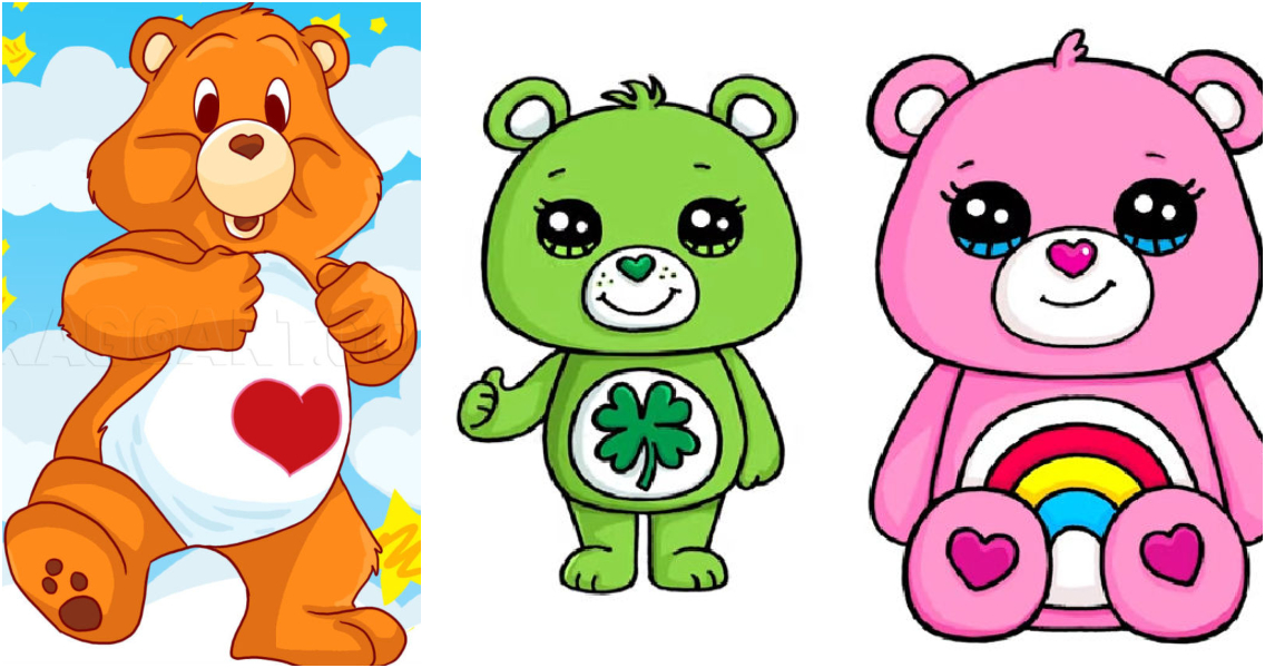 20 Easy Care Bear Drawing Ideas - Step By Step - Blitsy