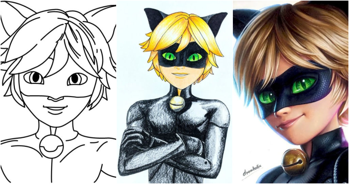 25 Easy Cat Noir Drawing Ideas How to Draw Cat Noir