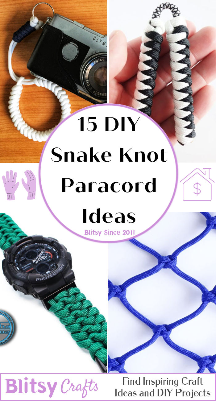 15 DIY Snake Knot Paracord Projects (Learn How To) - Blitsy