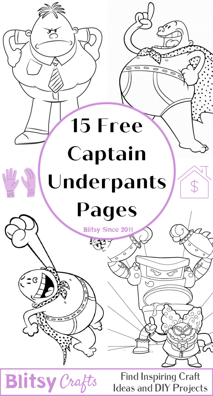 15 Free Captain Underpants Coloring Pages for Kids