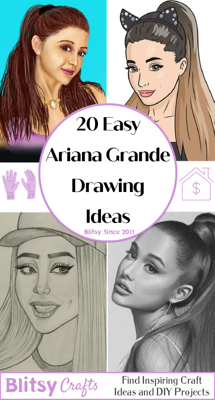 20 Ariana Grande Drawing Ideas How To Draw Ariana Grande