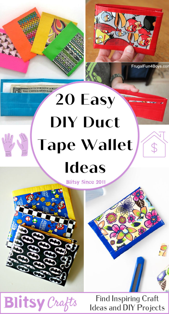 How to Make a Duct Tape Wallet (20 Ways) Blitsy
