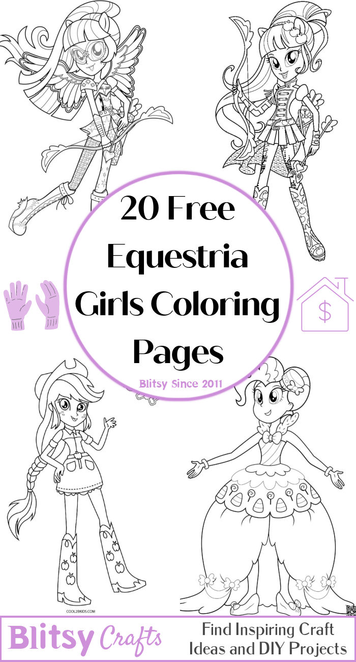 20 Free Equestria Girls Coloring Pages for Kids and Adults