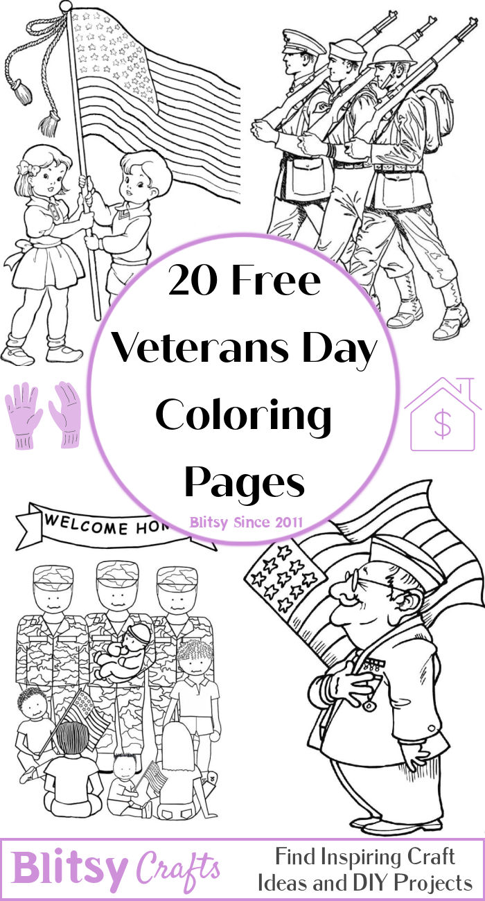 20 Free Veterans Day Coloring Pages for Kids and Adults