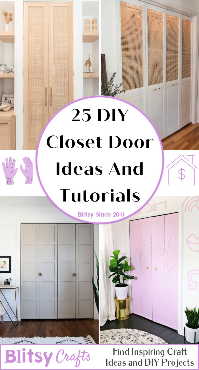 25 DIY Closet Door Ideas on A Budget Blitsy