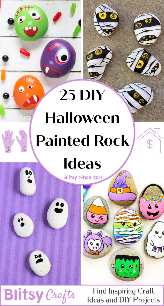 25 Easy Halloween Painted Rocks Halloween Rock Ideas   25 DIY Halloween Painted Rock Ideas 