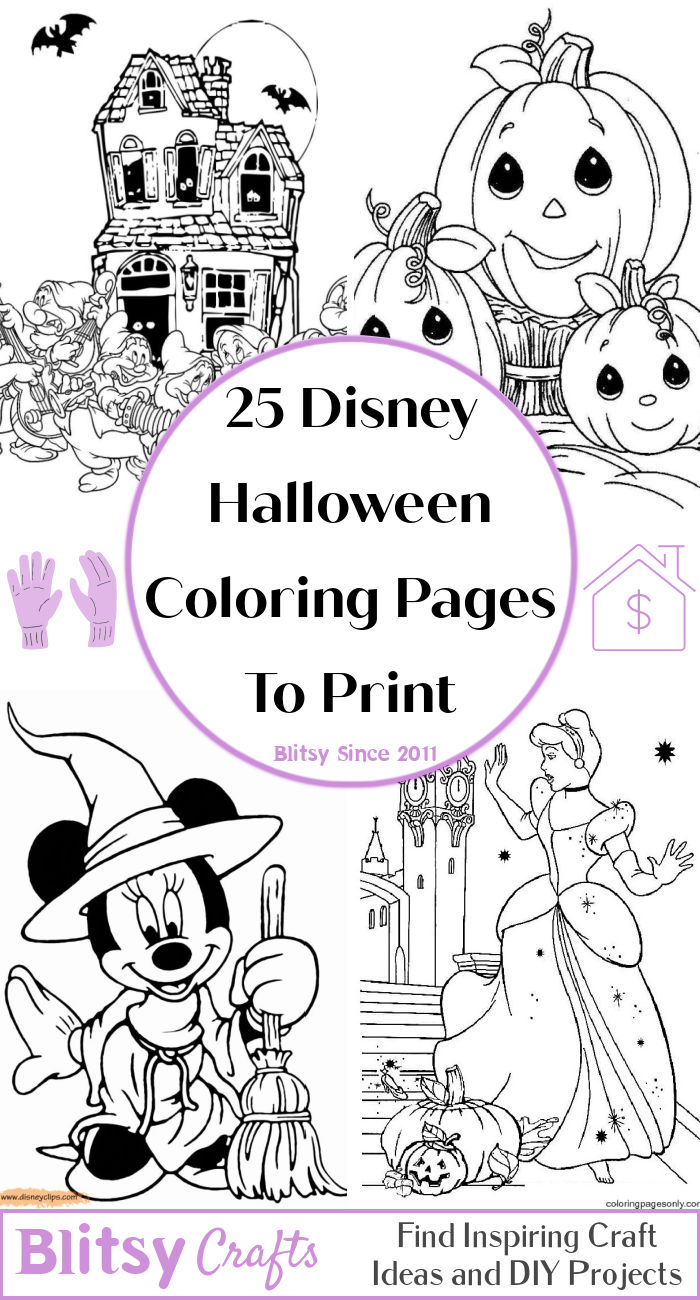 10 Spooktacular Halloween Disney Coloring Pages for Kids