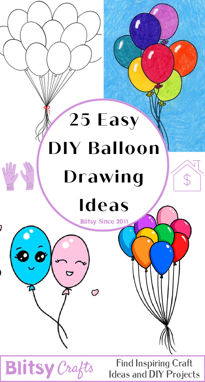 25 Easy Balloon Drawing Ideas How to Draw Balloons