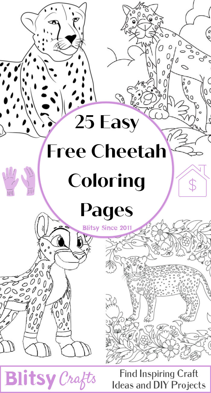 25 Free Cheetah Coloring Pages for Kids and Adults 25 Free Cheetah Coloring Pages for Kids and Adults
