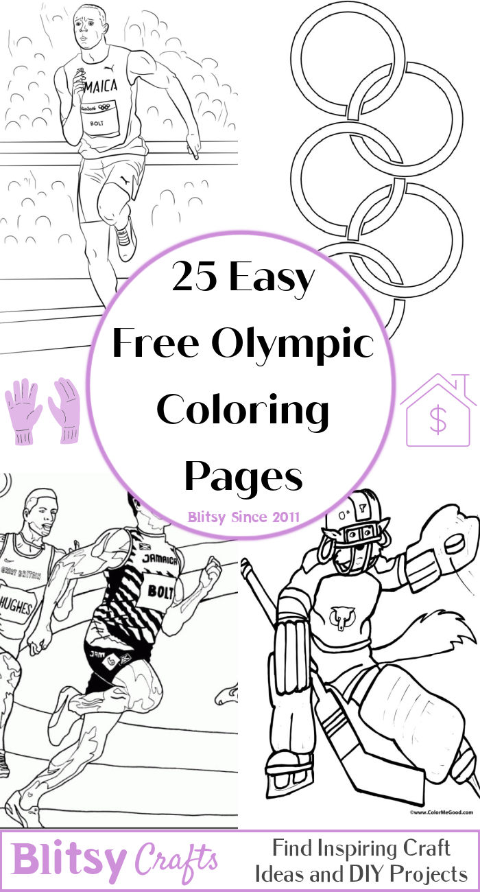 25 Free Olympic Coloring Pages for Kids and Adults