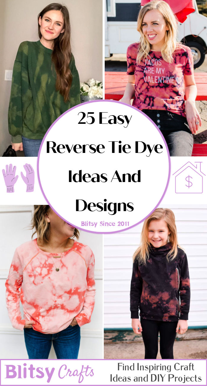 25 Reverse Tie Dye Patterns (How to Reverse Tie Dye)