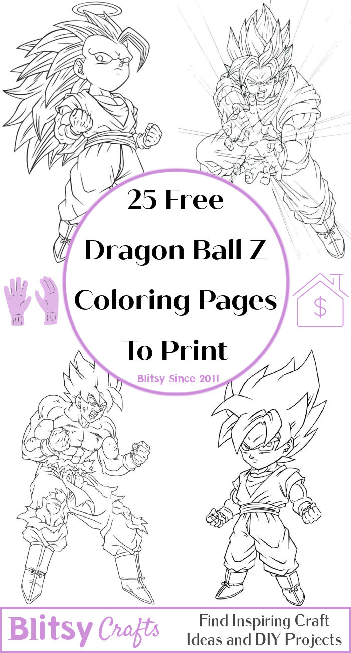 25 Free Dragon Ball Z Coloring Pages for Kids and Adults