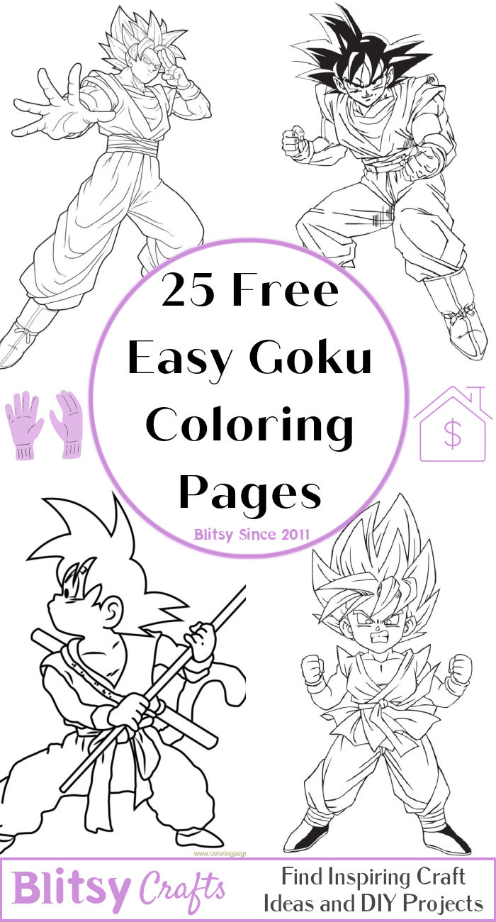 25 Free Goku Coloring Pages for Kids and Adults