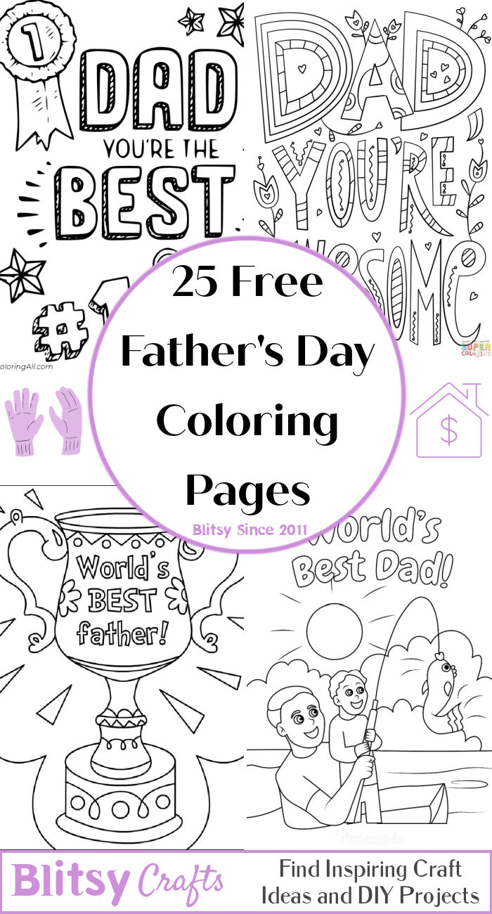 25 Free Father's Day Coloring Pages For Kids And Adults