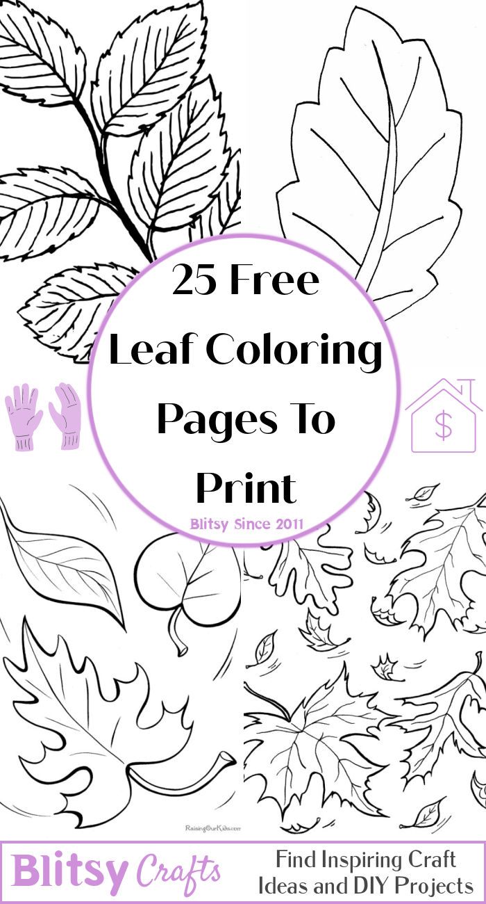 25 Free Leaf Coloring Pages for Kids and Adults