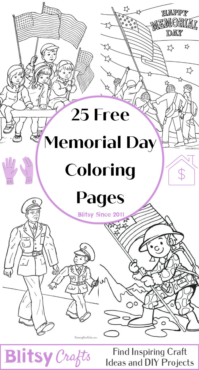 25 Free Memorial Day Coloring Pages for Kids and Adults