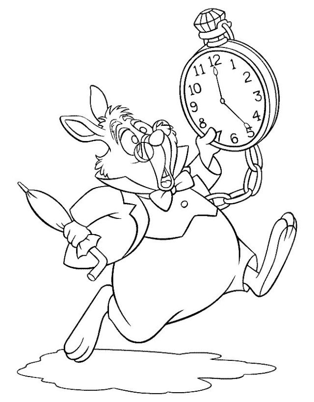 25 Free Alice in Wonderland Coloring Pages for Kids