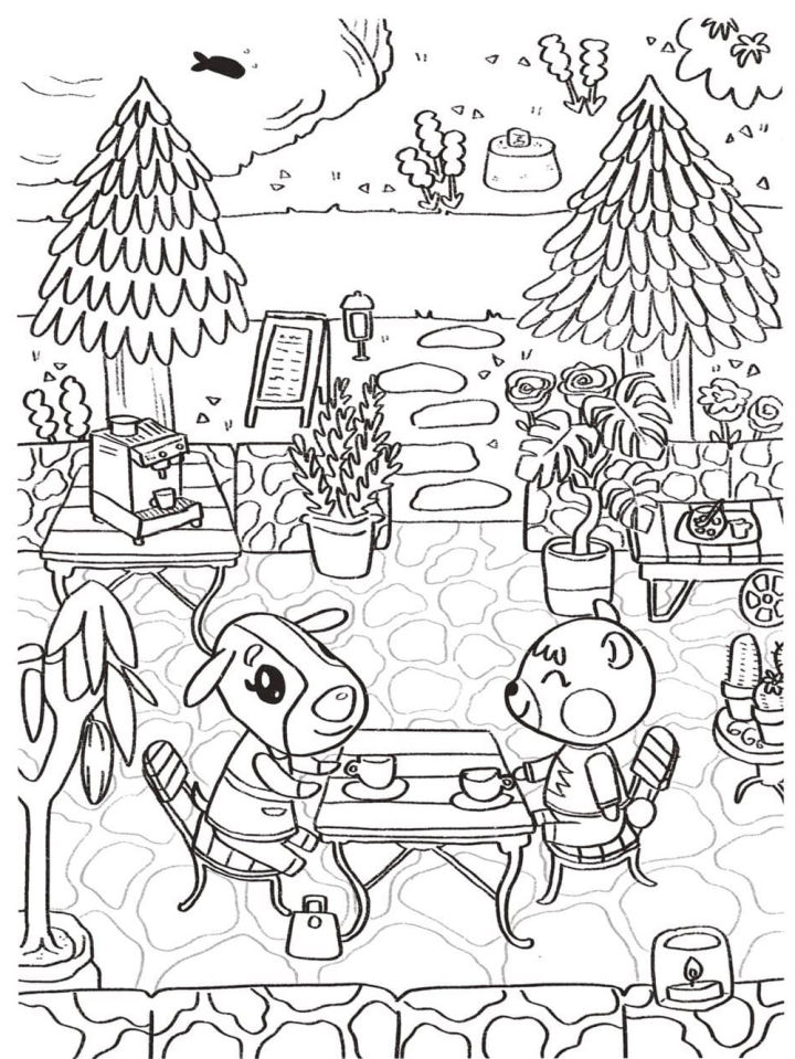 10 Cool Animal Crossing Coloring Pages Raymond for Fans