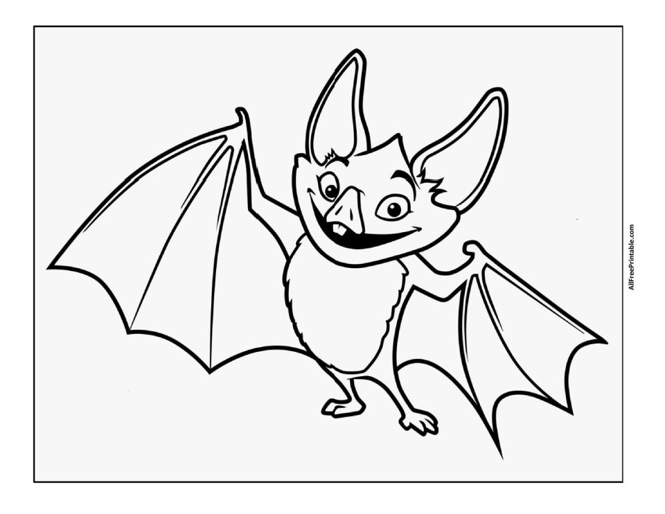 25 Free Bat Coloring Pages for Kids and Adults