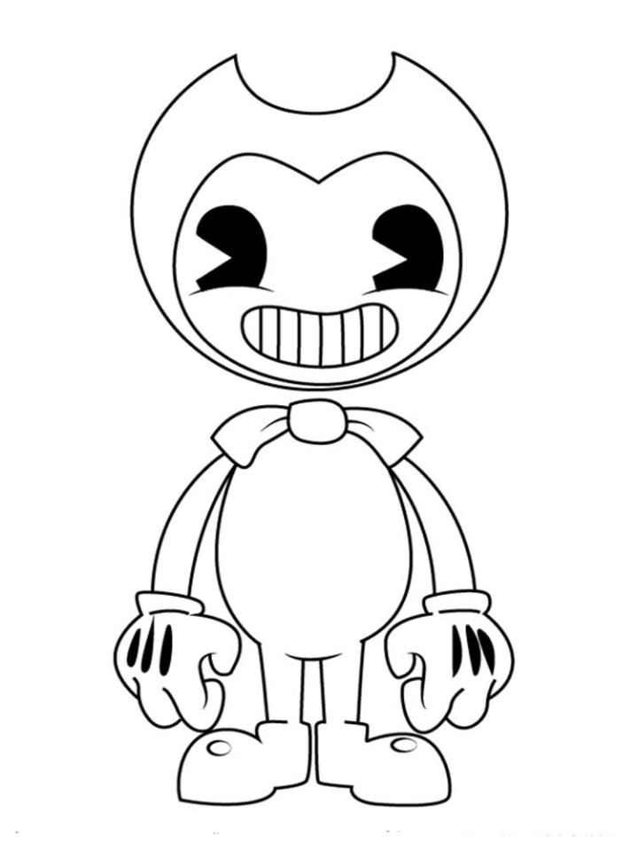 20 Free Bendy Coloring Pages for Kids and Adults
